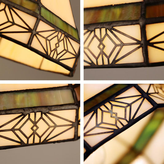 Belle Mission-Style 1 Light Blackish-Bronze Finish Mini Pendant Ceiling Fixture