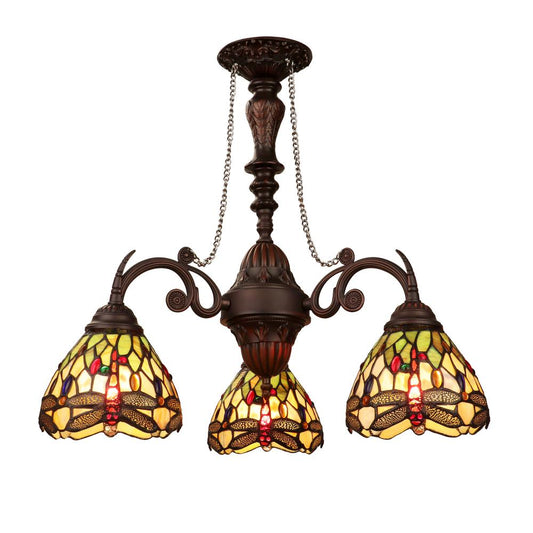 Anisoptera Purity 3-Light Antique Dark Bronze Finish Mini Chandelier 24" Wide