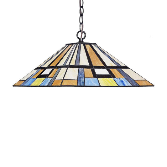 MERLIN Mission 2 Light Blackish Bronze Ceiling Pendant 16" Wide