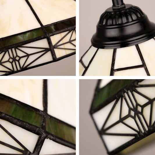 Belle Mission-Style 1-Light Blackish Bronze Finish Mini Pendant 12" Shade