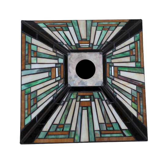 Innes Tiffany-Style 1-Light Mission Ceiling Pendant 12" Shade