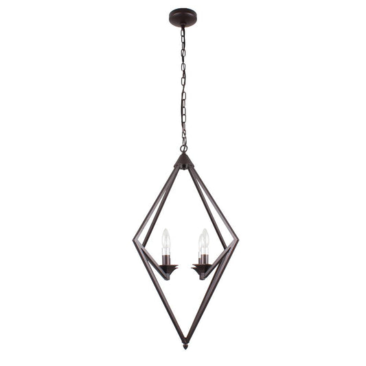 KYRA Transitional 4 Light Rubbed Bronze Ceiling Pendant 19.5" Wide