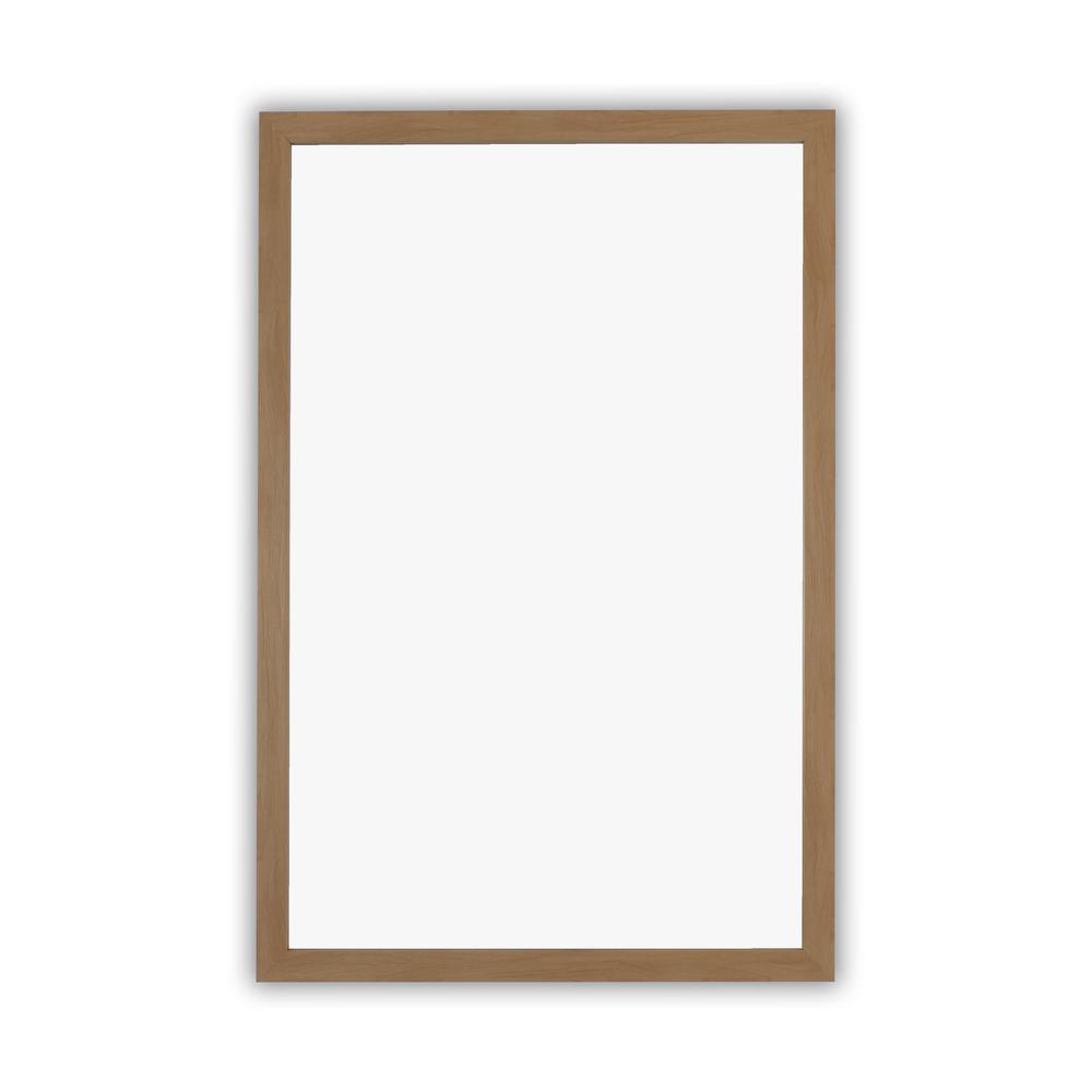 CHLOE'S Reflection Textured Brass Rectangular Framed Wall Mirror 33" Height