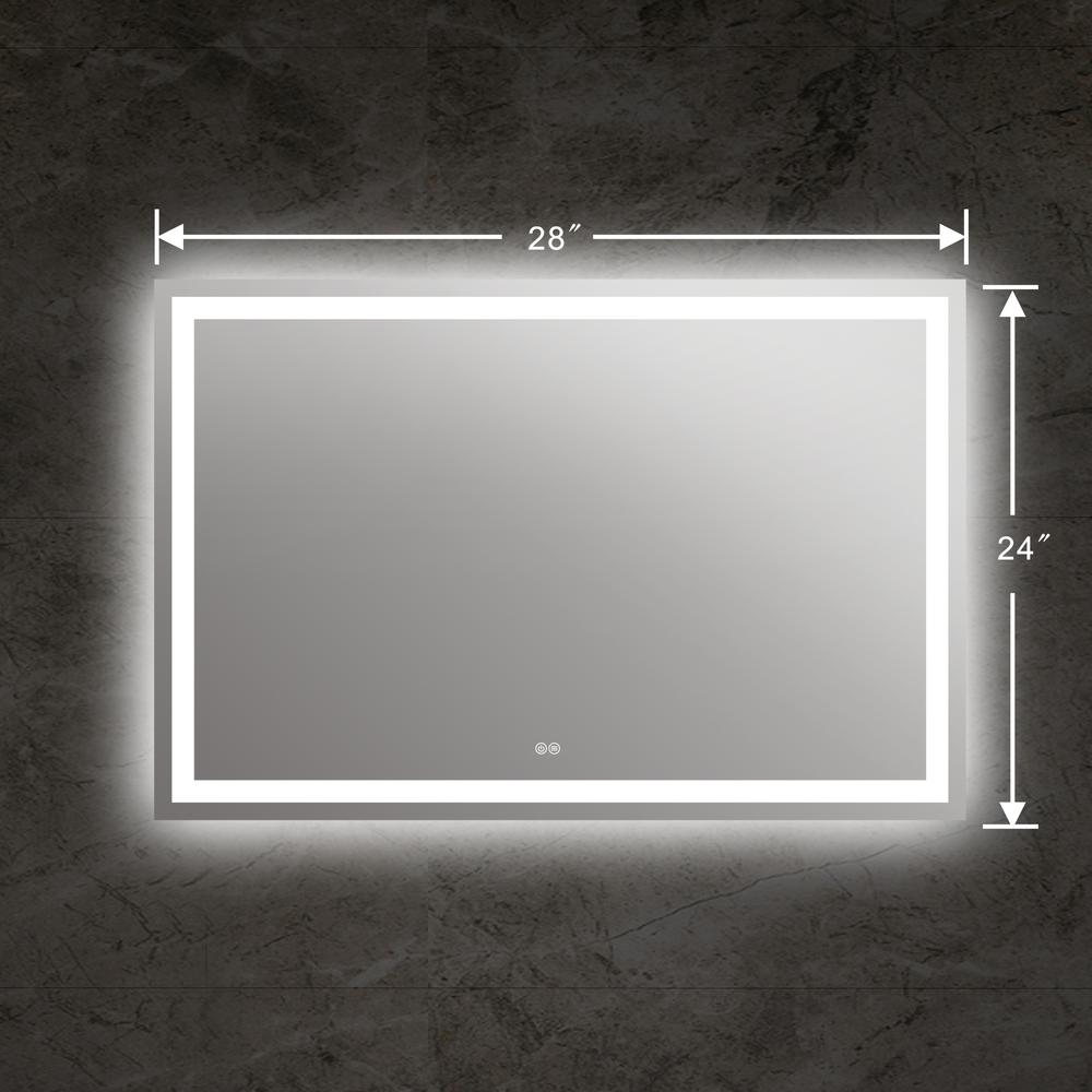 SPECULO Back Lit LED Mirror 4000K Warm White 28" Wide