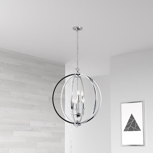 6LT Fixture, Polished Chrome,Jewelled Accents