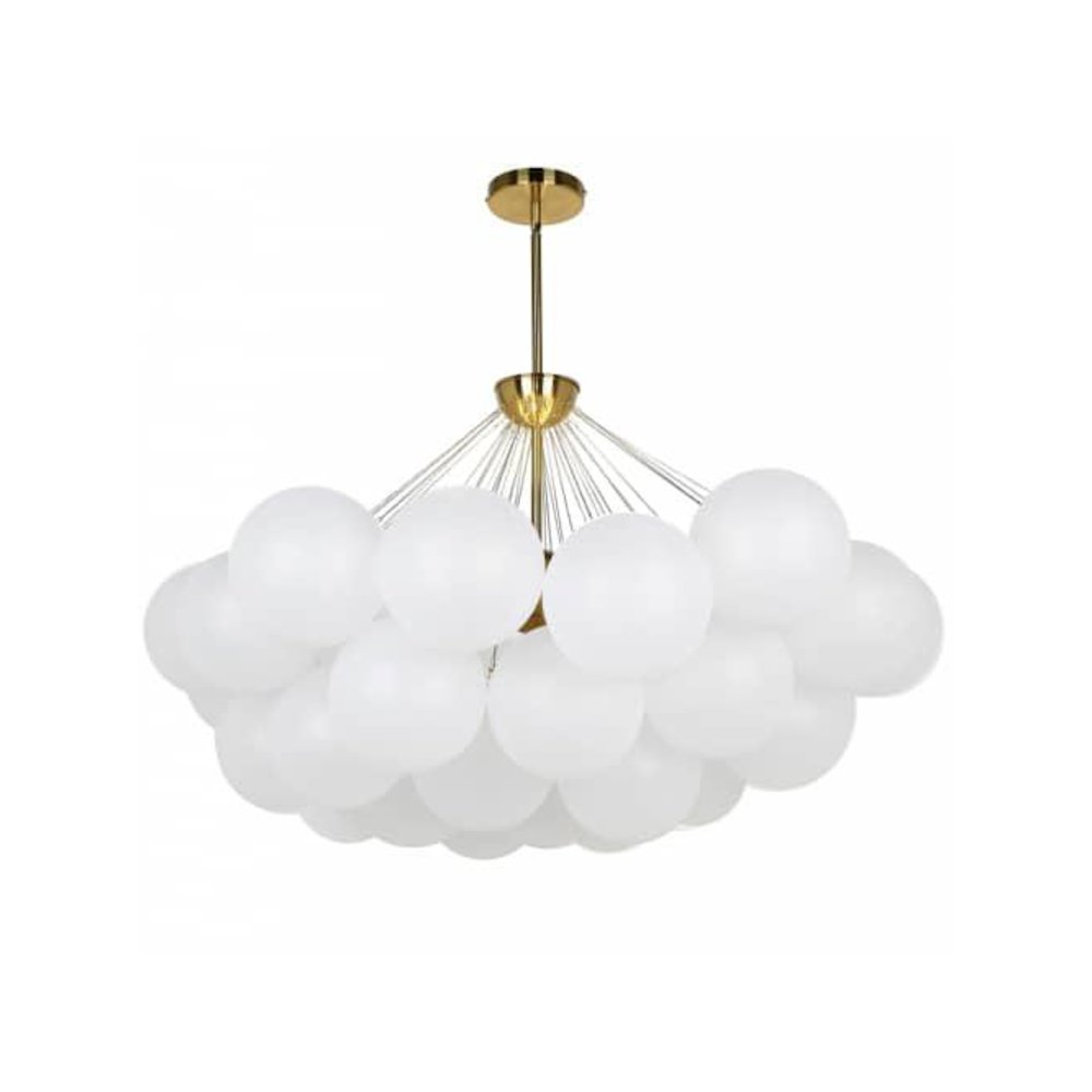 8LT Chandelier, AGB, FR Glass