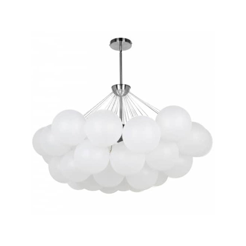 8LT Chandelier, PC, FR Glass