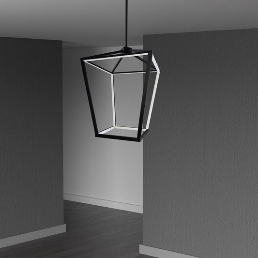 46W Chandelier, MB, WH Silicone Diffuser