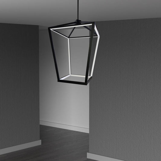 64W Chandelier, MB, WH Silicone Diffuser