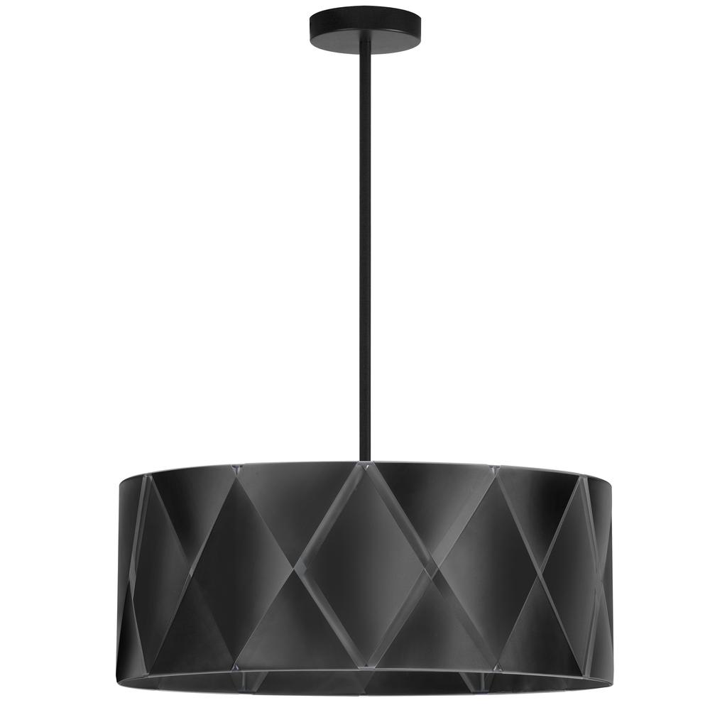 4LT Incandescent Chandelier, MB, BK Ribbon