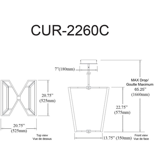 60W Chandelier, AGB, WH Silicone Diffuser