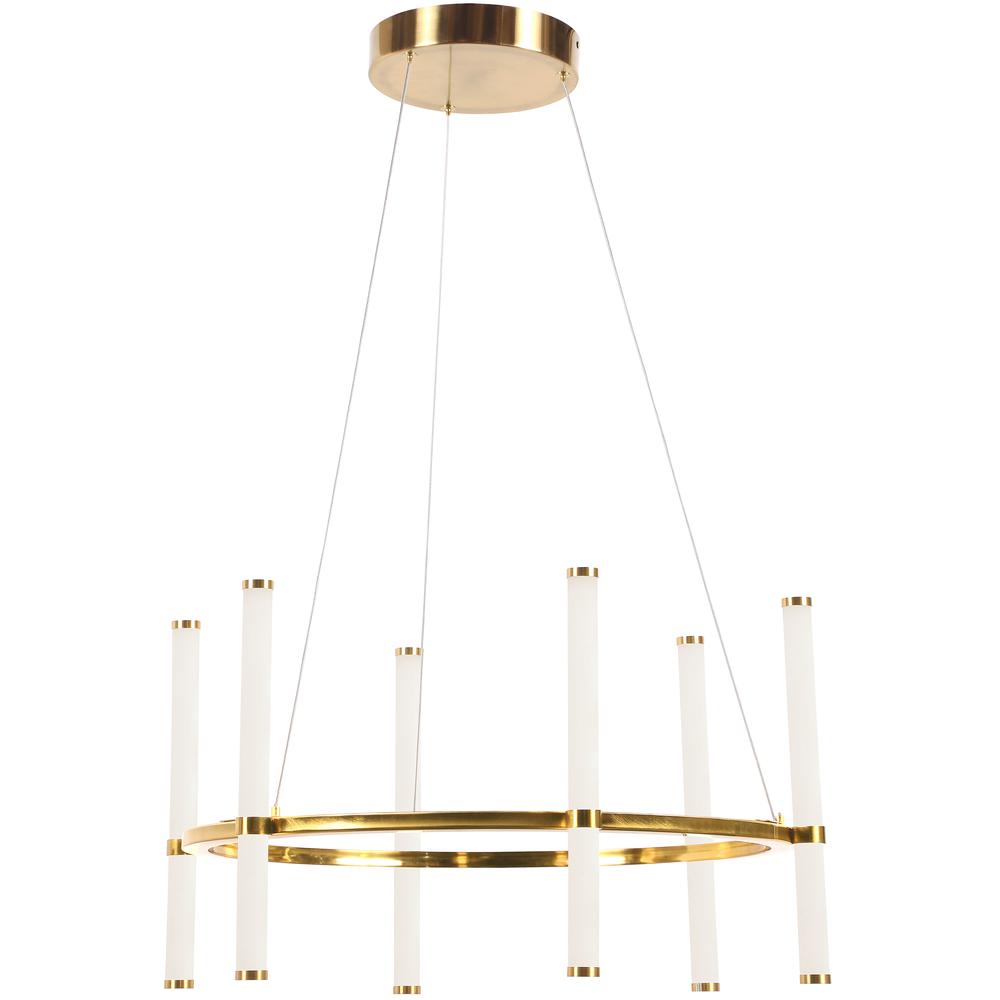 36W Chandelier, AGB, WH Acrylic Diffuser