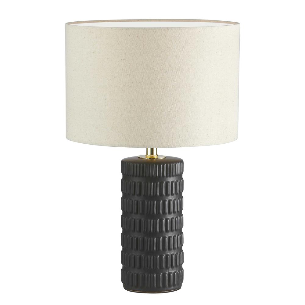 1LT Incandescent Table Lamp, MB, BG Shade