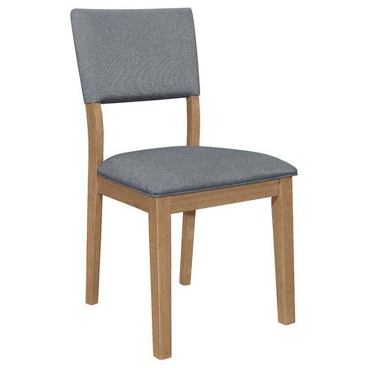 Sharon Fabric Upholstered Dining Side Chair Brown (Set of 2)