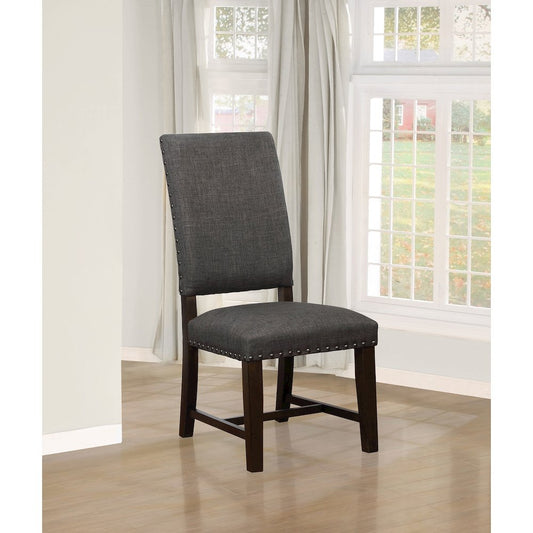 Twain Upholstered Dining Side Chair Warm Grey (Set of 2)