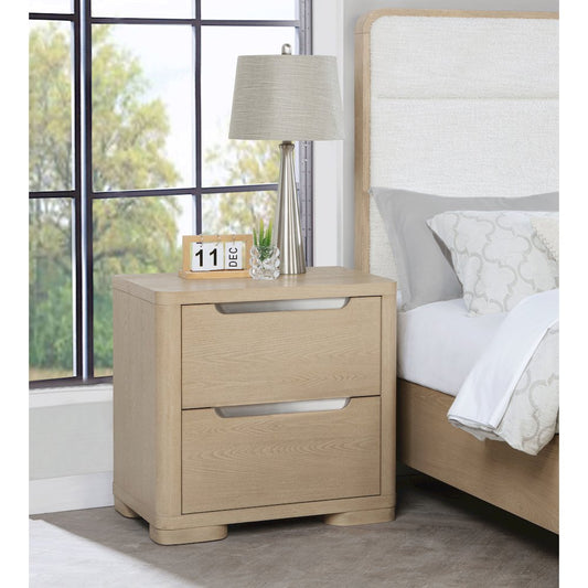 Ladera 2-drawer Nightstand Bedside Table Light Elm