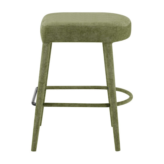 Rylee Chenille Backless Counter Stool, (Set of 2)