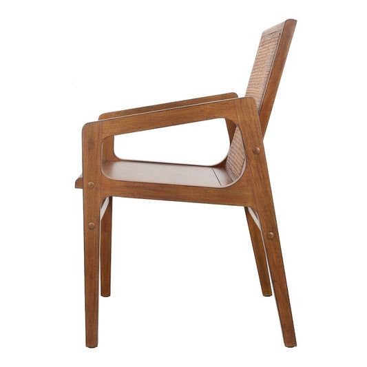 Davina Teak Dining Side Arm Chair
