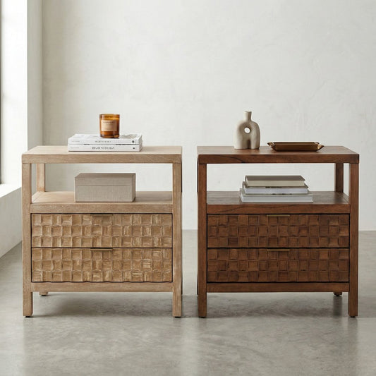 Terrena 2-Drawer Accent Table - Walnut