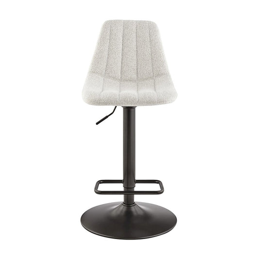Robert Boucle Gaslift Swivel Bar Stool, (Set of 2)