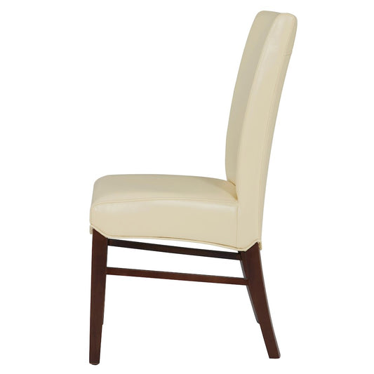 Milton Bonded Leather Dining Side Chair, (Set of 2)