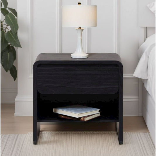Delmare 1-Drawer Accent Table - Black