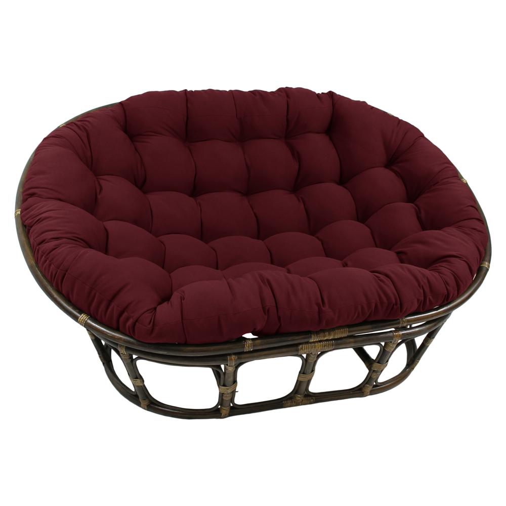 Rattan Double Papasan Chair with Twill Cushion
