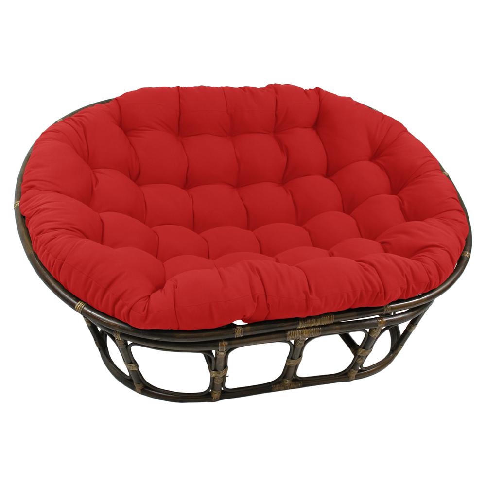 Rattan Double Papasan Chair with Twill Cushion