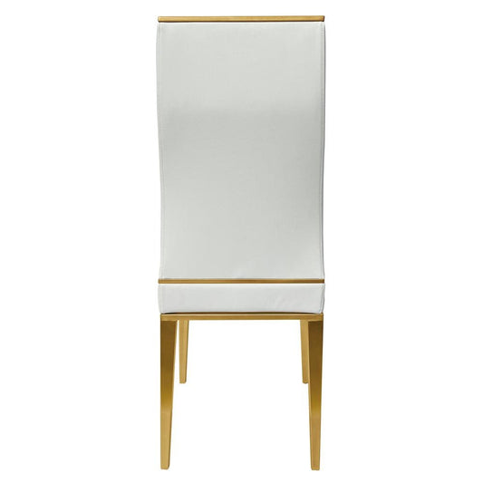 Dining Chair With Brushed Gold Base, Set Of 4
