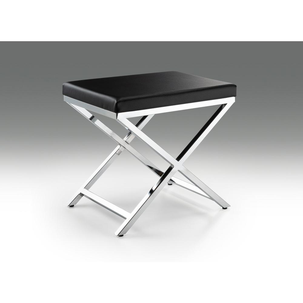Black Chair With Chrome Legs