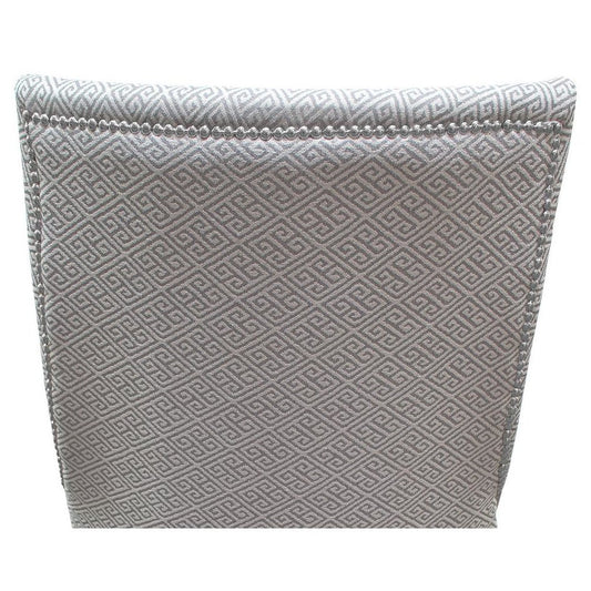Best Master Republic Polyester Fabric Upholstered Acent Chair - Taupe/Light Gray