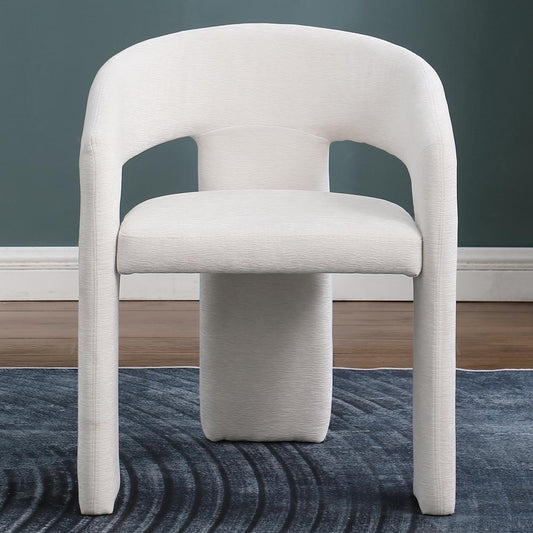 Cai Cream Velvet Accent Chair