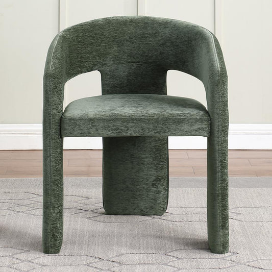 Cai Green Velvet Accent Chair