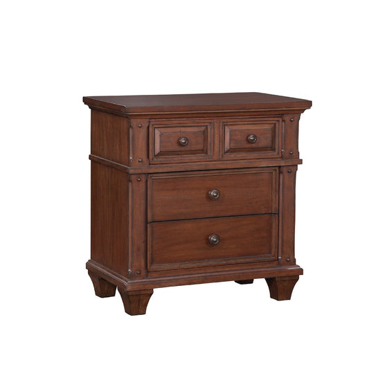 Sedona 3-Drawer Nightstand - Cinnamon Cherry