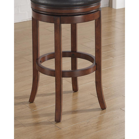 Stella 26" Backless Swivel Stool - Medium Walnut