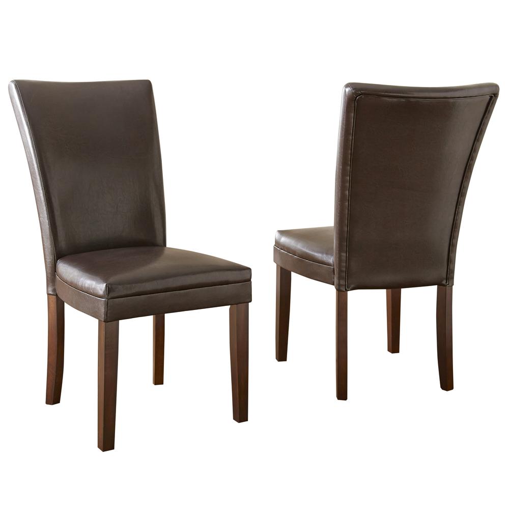Hartford Vegan Leather Chair, Brown