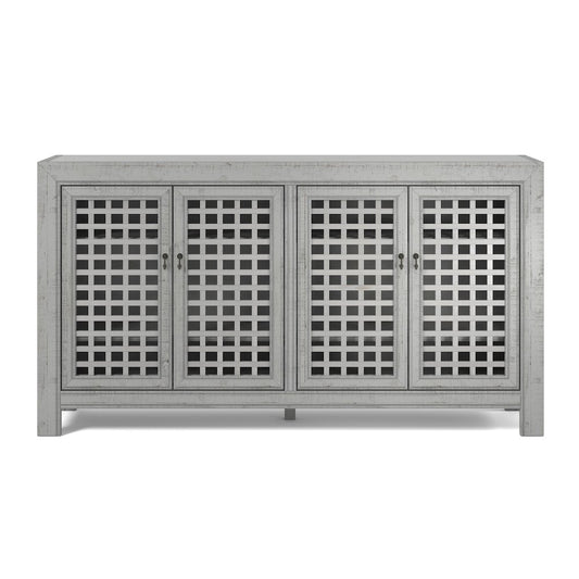 Rio 4 Door Accent Cabinet Grey