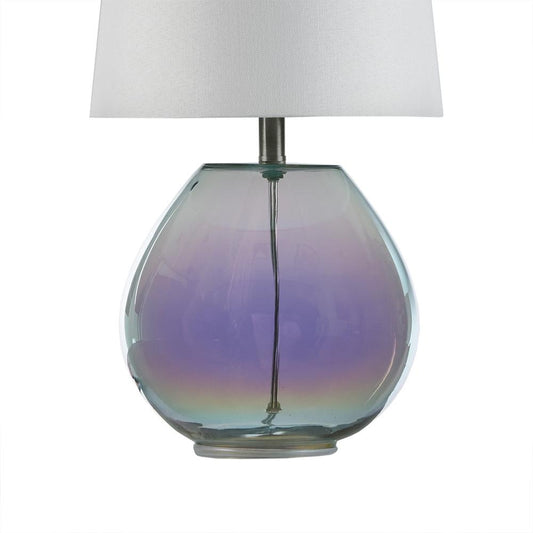 Iridescent Glass Table Lamp