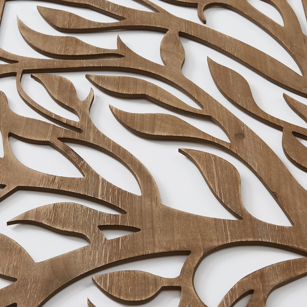 Birch Botanical Two-tone 3-piece Wood Panel Wall Decor Set