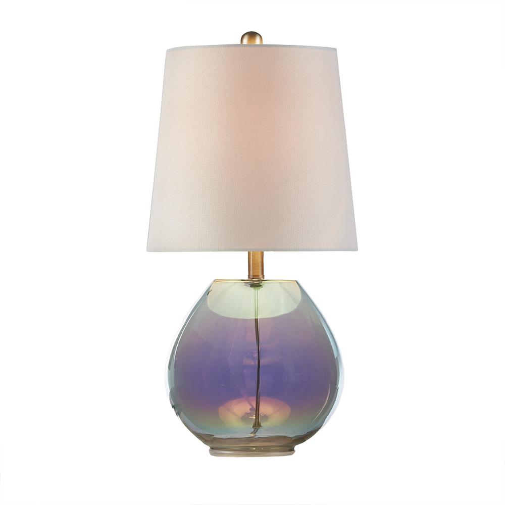 Iridescent Glass Table Lamp