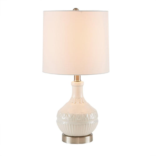 Embossed Boho Table Lamp
