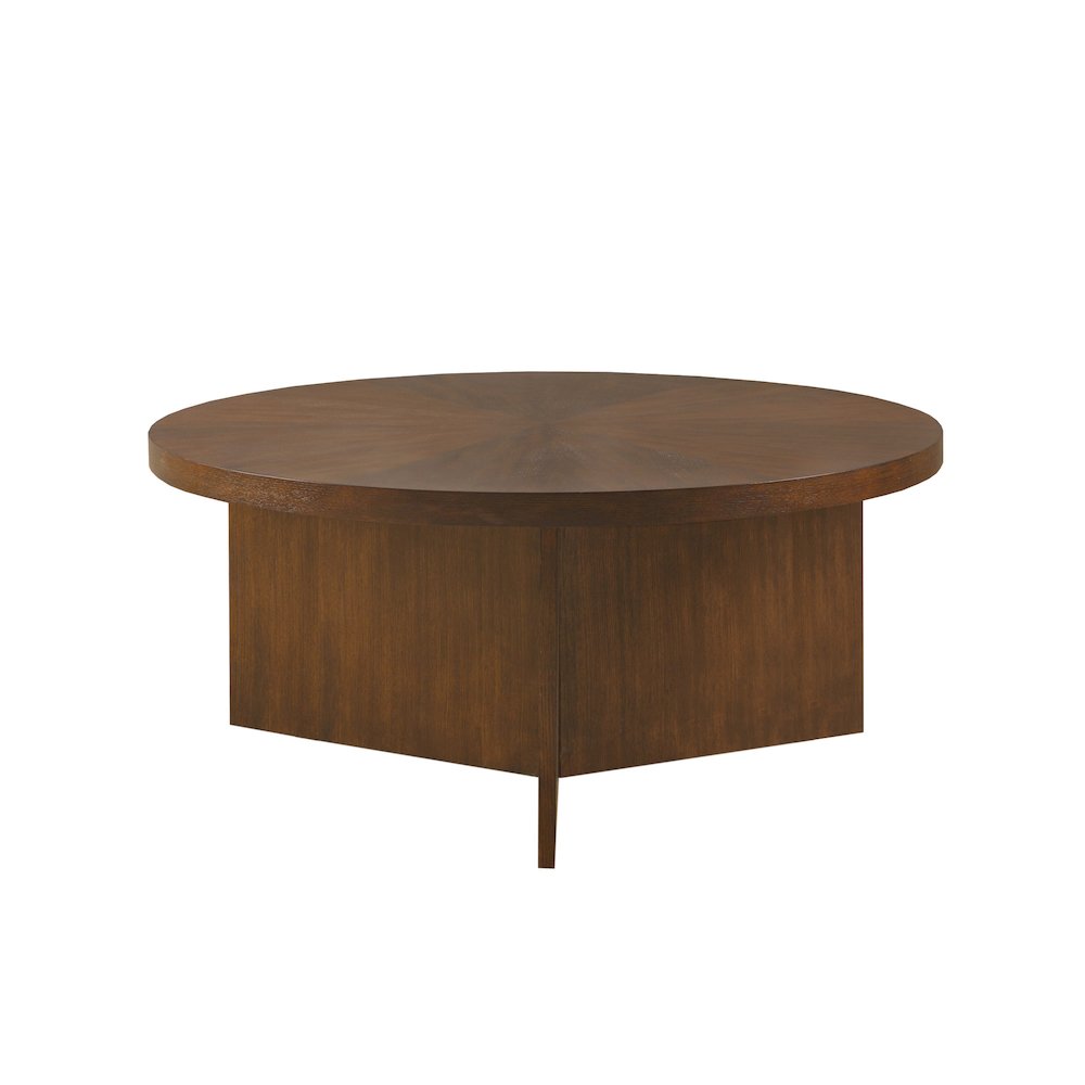 Sadie Round Coffee table, Brown color