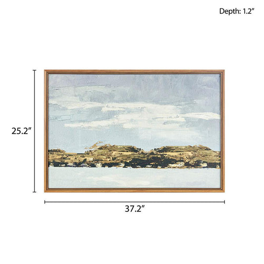 Abstract Landscape Framed Canvas Wall Art