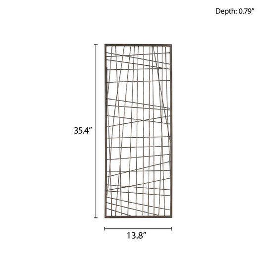 Distressed Black Metal Wall Decor