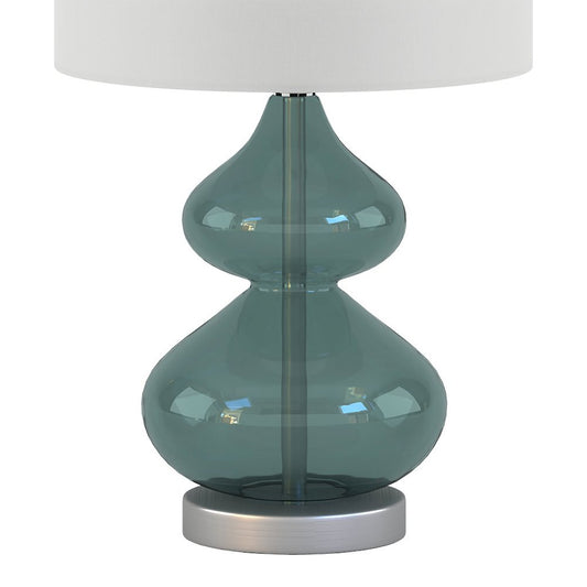 Ellipse Curved Gourd Glass Table Lamp, Set of 2