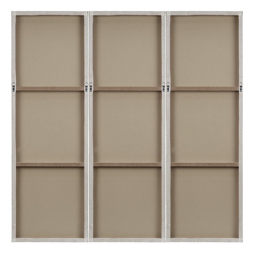 Hand Painted Triptych 3-piece Dimensional Resin Wall Art Set