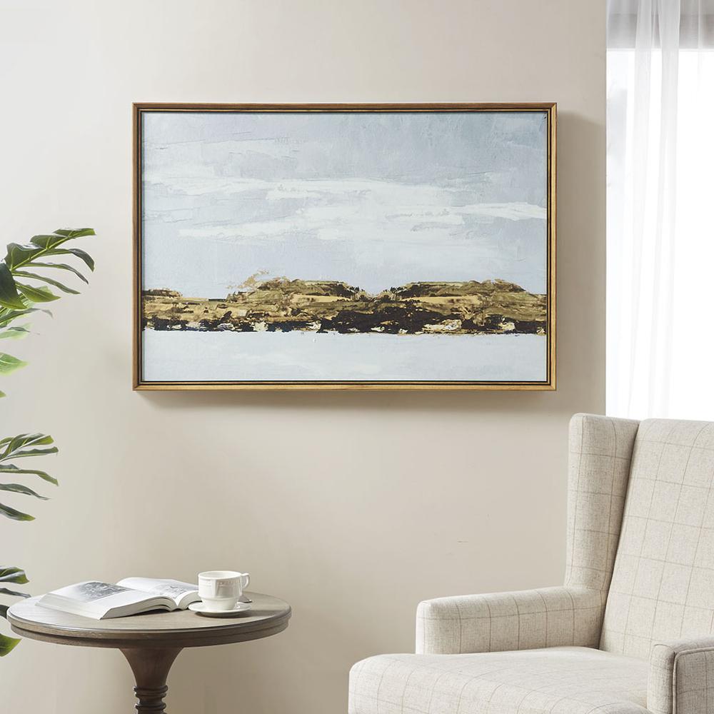Abstract Landscape Framed Canvas Wall Art
