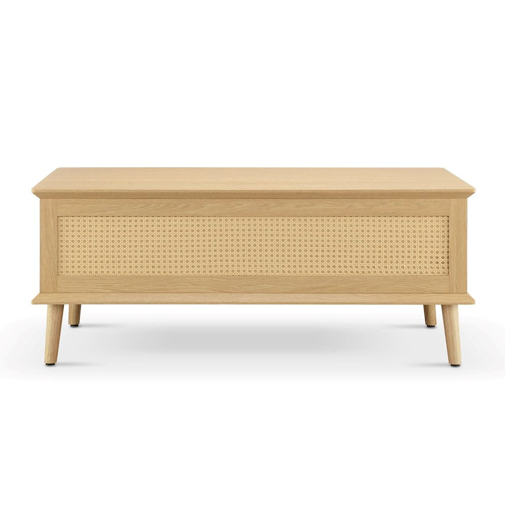 Rattan Lift-Top Coffee Table with Storage