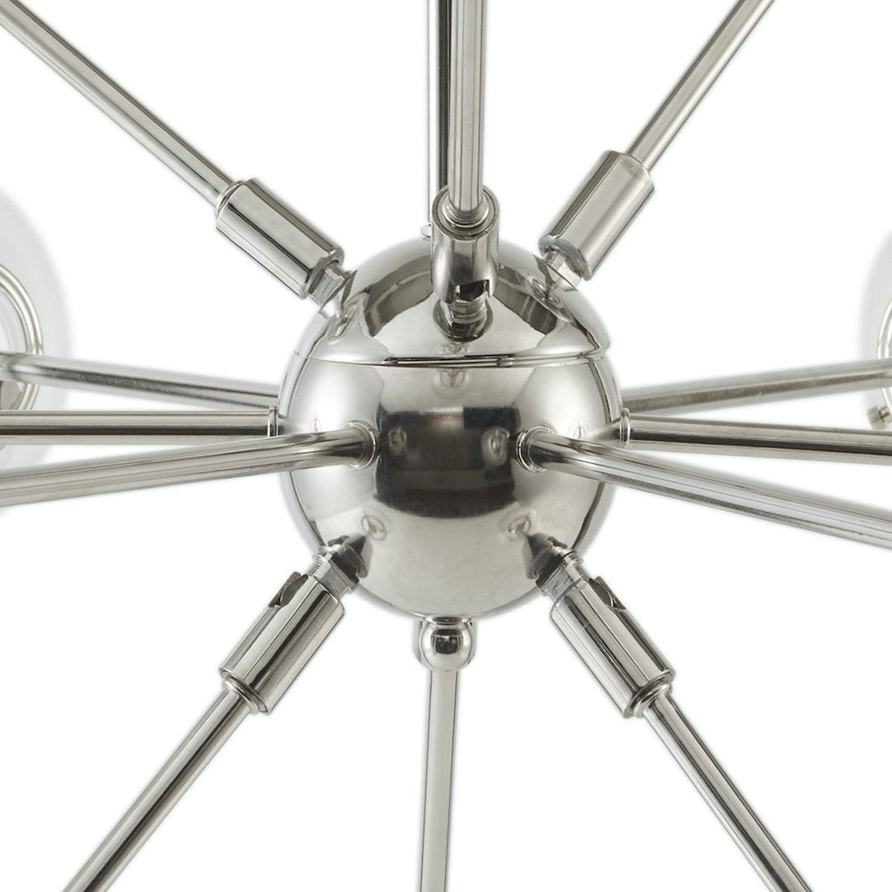 12-Light Chandelier with Oversized Globe Bulbs