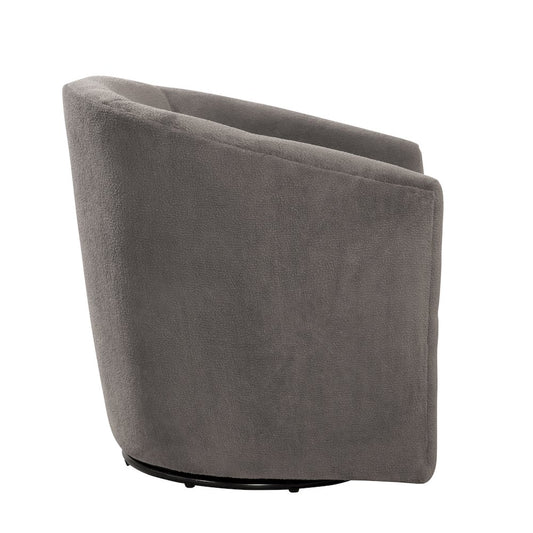 Odessa Barrel Style Swivel Accent chair in Performance Fabric